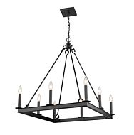 Z-Lite Barclay 8-Light Chandelier In Matte Black