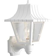 Mansard 1-Light Wall Lantern in White