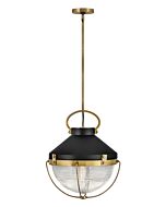 Hinkley Crew 1-Light Pendant In Heritage Brass