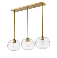 Z-Lite Harmony 3-Light Linear Pendant Light In Olde Brass