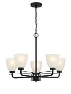 Minka Lavery Kaitlen 5 Light Chandelier in Coal