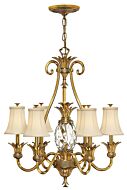 Hinkley Plantation 7-Light Pendant In Burnished Brass