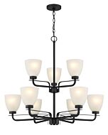 Minka Lavery Kaitlen 9 Light Chandelier in Coal