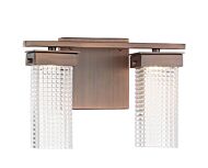 Minka Lavery Dewberry Lane 2 Light Bathroom Vanity Light in Dark Brushed Bronze  Plated