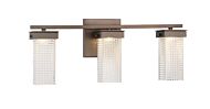 Minka Lavery Dewberry Lane 3 Light Bathroom Vanity Light in Dark Brushed Bronze  Plated