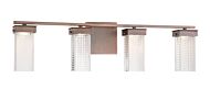 Minka Lavery Dewberry Lane 4 Light Bathroom Vanity Light in Dark Brushed Bronze  Plated