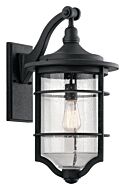 Royal Marine 1-Light Outdoor Wall Mount in Distressed Black