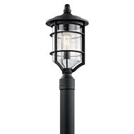 Kichler Royal Marine 19 Inch Outdoor Post Lantern in Distressed Black