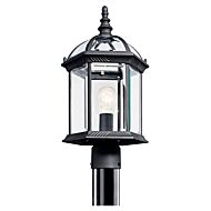 Barrie 1-Light LED Outdoor Post Mount in Black