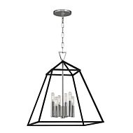 Hudson Valley Webster 6 Light 23 Inch Pendant Light in Polished Nickel