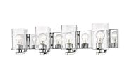 Z-Lite Beckett 4-Light Bathroom Vanity Light In Chrome