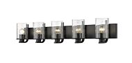 Z-Lite Beckett 5-Light Bathroom Vanity Light In Matte Black