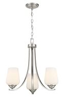 Minka Lavery Shyloh 3 Light Chandelier in Brushed Nickel