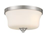 Minka Lavery Shyloh 2 Light Ceiling Light in Brushed Nickel