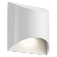 Wesley LED Outdoor Wall Mount in White by Kichler