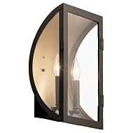 Kichler Narelle 2 Light 15 Inch Outdoor Light in Olde Bronze