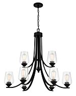 Minka Lavery Shyloh 9 Light Chandelier in Coal