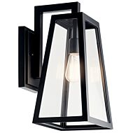 Delison One Light Outdoor Wall Mount in Black by Kichler