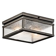 Kichler Manningham 2 Light Outdoor Ceiling Light in Bronze