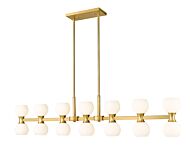 Artemis 14-Light Linear Pendant in Modern Gold