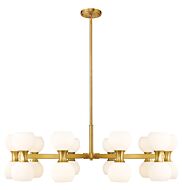 Artemis 20-Light Chandelier in Modern Gold