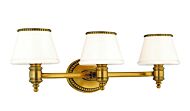 Hudson Valley Richmond 3 Light 24 Inch Bathroom Vanity Light in Flemish Brass