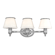 Hudson Valley Richmond 3 Light 24 Inch Bathroom Vanity Light in Polished Nickel