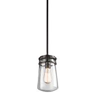 Kichler Lyndon 6 Inch Outdoor Hanging Pendant in Bronze