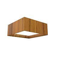 Squares LED Ceiling Mount in Teak