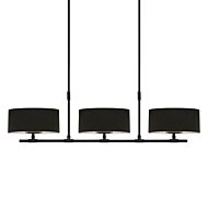 Sonneman Soho 53.75 Inch 6 Light Bar Pendant in Satin Black