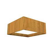 Squares LED Ceiling Mount in Louro Freijo