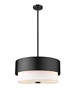 Counterpoint 3-Light Pendant in Matte Black