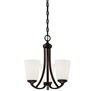 Minka Lavery Overland Park 3 Light Transitional Chandelier in Vintage Bronze