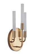 Craftmade Valdi 3 Light 15 Inch Wall Sconce in Satin Brass