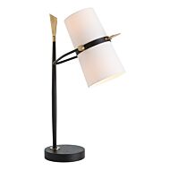 Yasmin Two Light Table Lamp in Antique Black by Arteriors