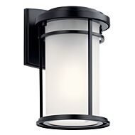 Toman One Light Outdoor Wall Mount in Black by Kichler