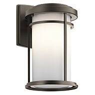 Kichler Toman 1 Light Medium Outdoor Wall Lantern in Olde Bronze