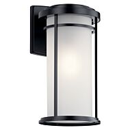 Toman One Light Outdoor Wall Mount in Black by Kichler