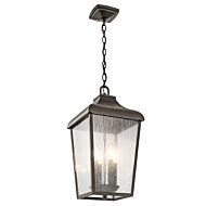 Kichler Forestdale 4 Light Outdoor Pendant in Olde Bronze