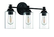 Craftmade Dardyn 3 Light Mini Pendant in Flat Black