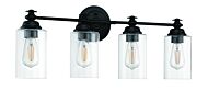 Craftmade Dardyn 4 Light Mini Pendant in Flat Black