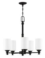 Craftmade Dardyn 5 Light Transitional Chandelier in Espresso