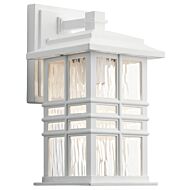 Beacon Square One Light Outdoor Wall Mount in White by Kichler