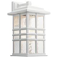 Beacon Square One Light Outdoor Wall Mount in White by Kichler