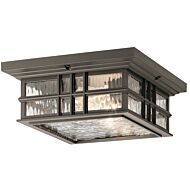 Kichler Beacon 2 Light Outdoor Ceiling Light in Olde Bronze