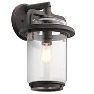 Kichler Andover Outdoor Wall Light in Weathered Zinc