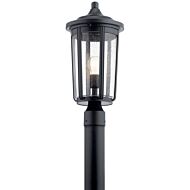 Fairfield One Light Outdoor Post Mount in Black by Kichler