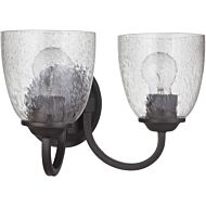 Craftmade Serene 2 Light 14 Inch Bathroom Vanity Light in Espresso