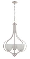 Craftmade Serene 5 Light 25 Inch Foyer Light in Brushed Polished Nickel