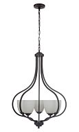 Craftmade Serene 5 Light 25 Inch Foyer Light in Espresso